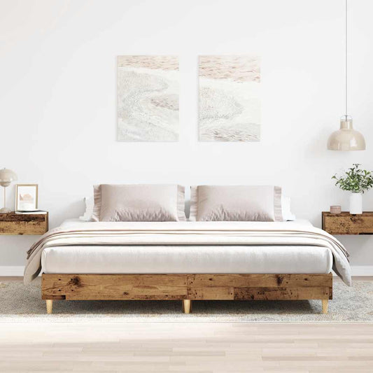 Giroletto senza Materasso Legno Antico 180x200 cm in Truciolato | homemem39
