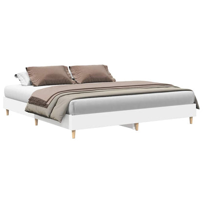 Giroletto senza Materasso Bianco 160x200cm in Legno Multistrato