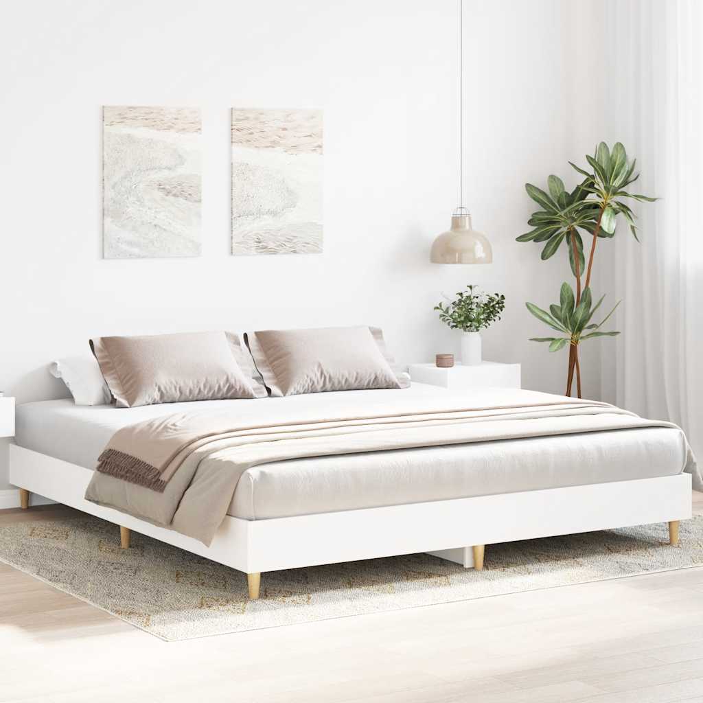 Giroletto senza Materasso Bianco 160x200cm in Legno Multistrato
