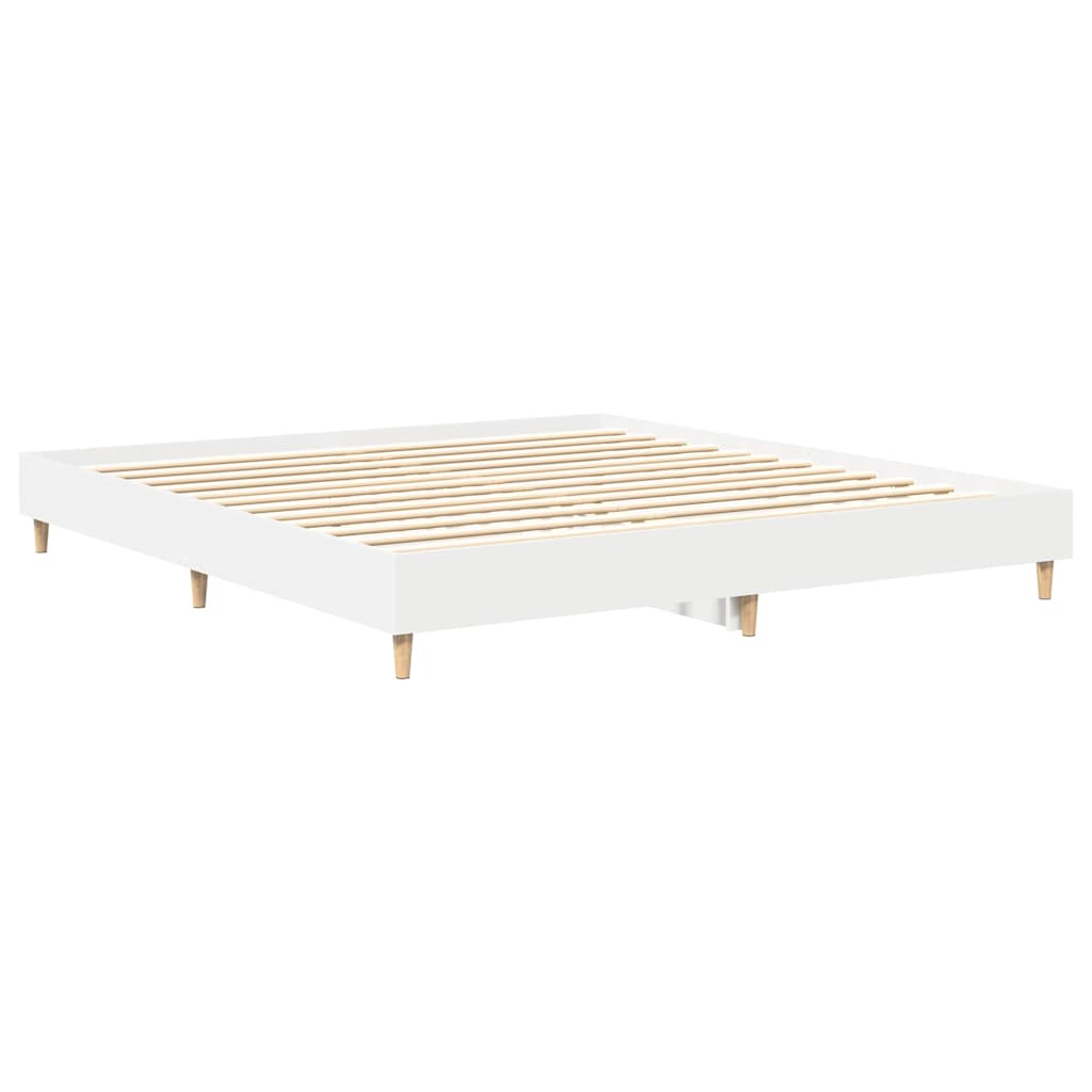 Giroletto senza Materasso Bianco 160x200cm in Legno Multistrato