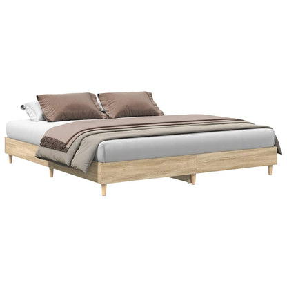 Giroletto senza Materasso Rovere Sonoma 160x200cm in Truciolato | homemem39