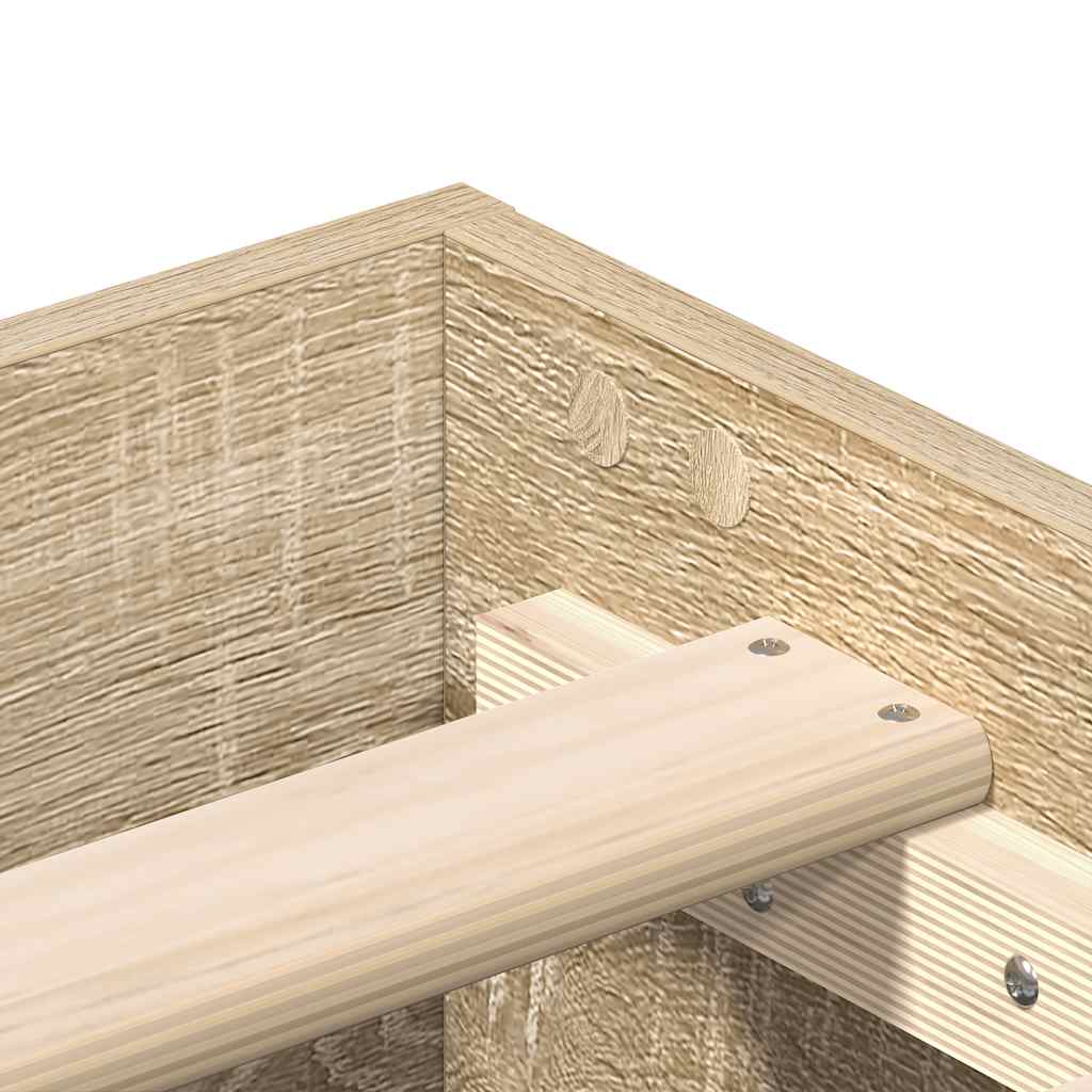 Giroletto senza Materasso Rovere Sonoma 160x200cm in Truciolato | homemem39