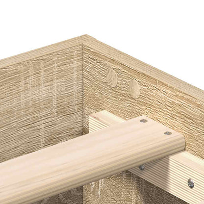 Giroletto senza Materasso Rovere Sonoma 160x200cm in Truciolato | homemem39