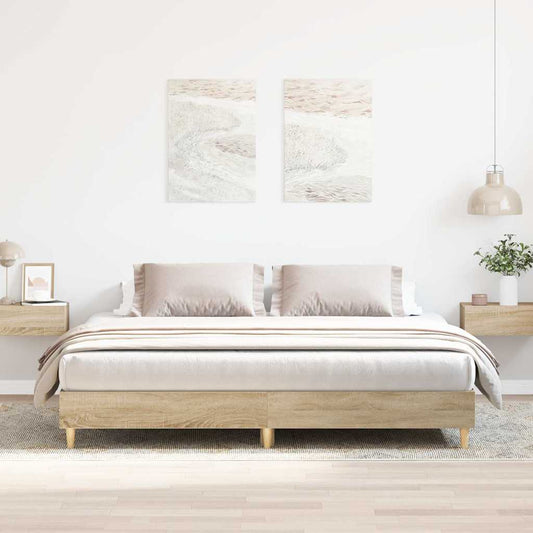 Giroletto senza Materasso Rovere Sonoma 160x200cm in Truciolato | homemem39