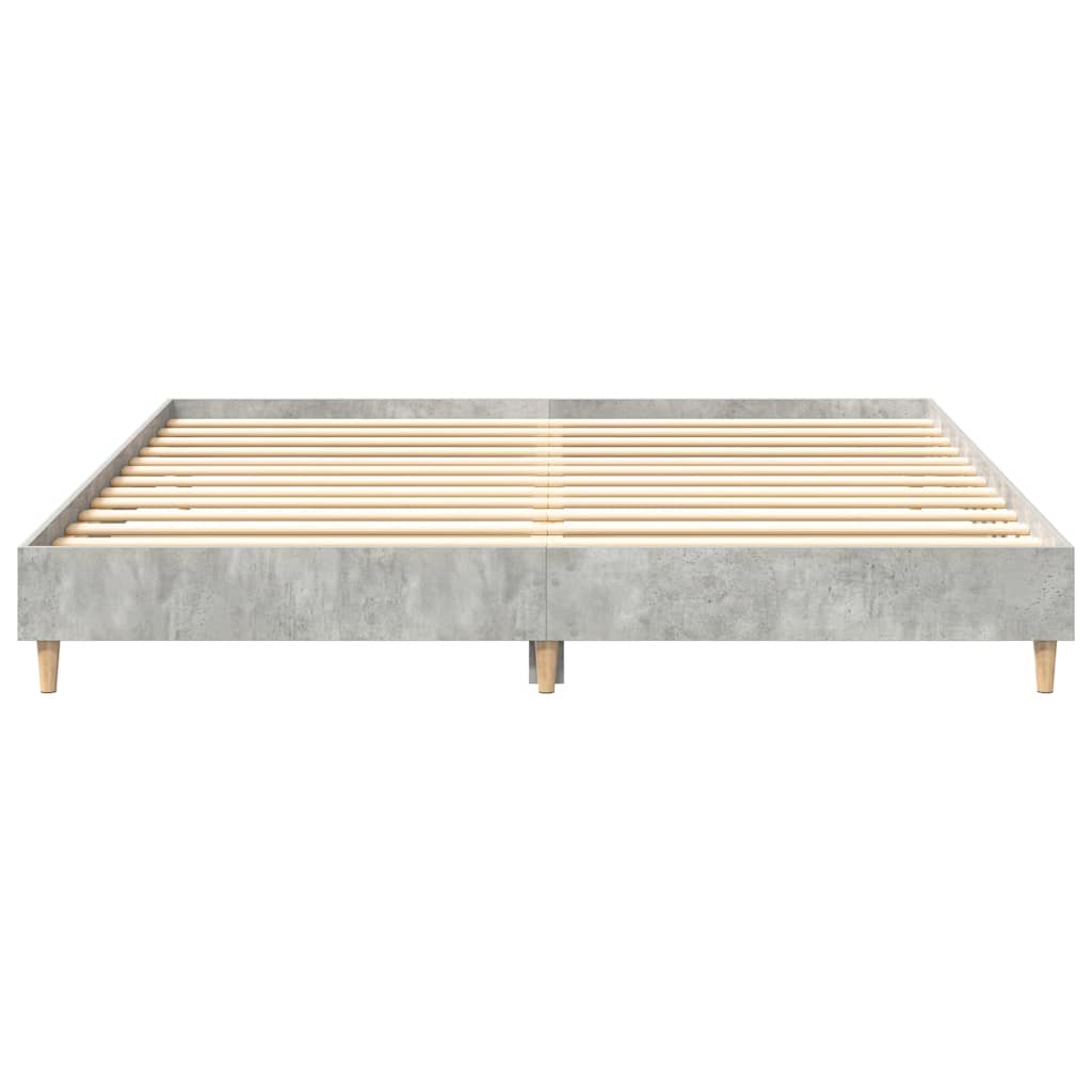 Giroletto senza Materasso Grigio Cemento 160x200cm Truciolato