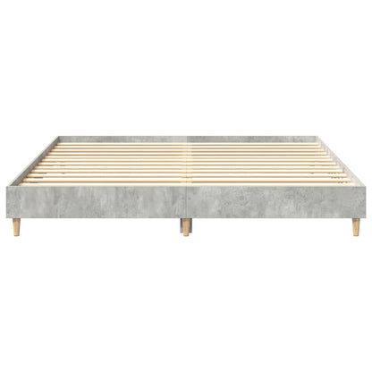 Giroletto senza Materasso Grigio Cemento 160x200cm Truciolato