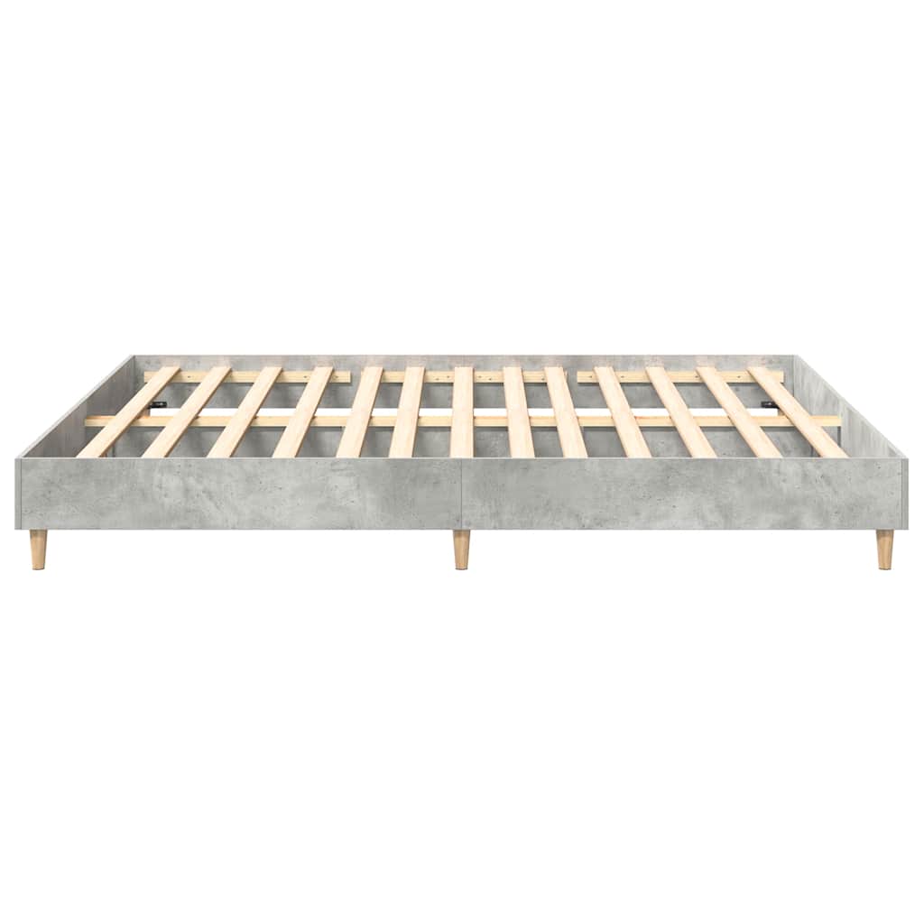 Giroletto senza Materasso Grigio Cemento 160x200cm Truciolato