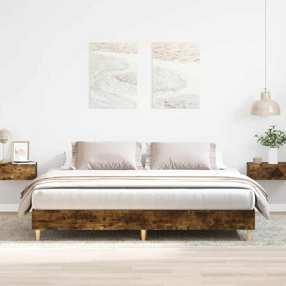 Giroletto senza Materasso Rovere Fumo 160x200 cm in Truciolato | homemem39