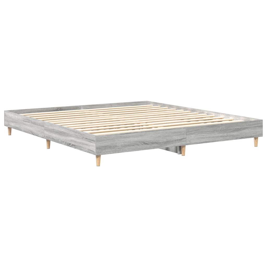 Giroletto senza Materasso Grigio Sonoma 160x200 cm Truciolato | homemem39