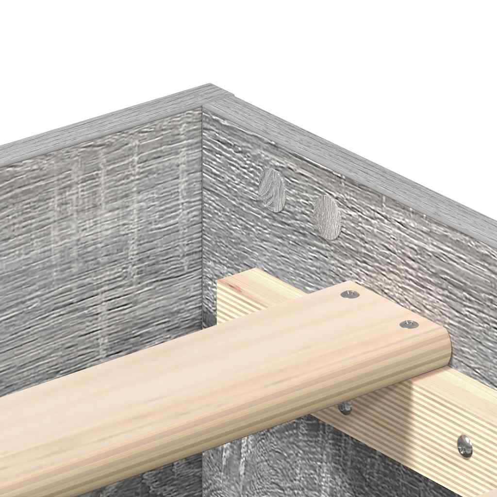 Giroletto senza Materasso Grigio Sonoma 160x200 cm Truciolato | homemem39