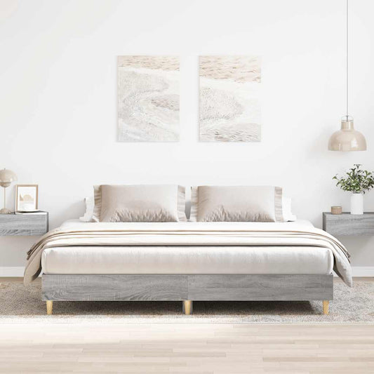 Giroletto senza Materasso Grigio Sonoma 160x200 cm Truciolato | homemem39