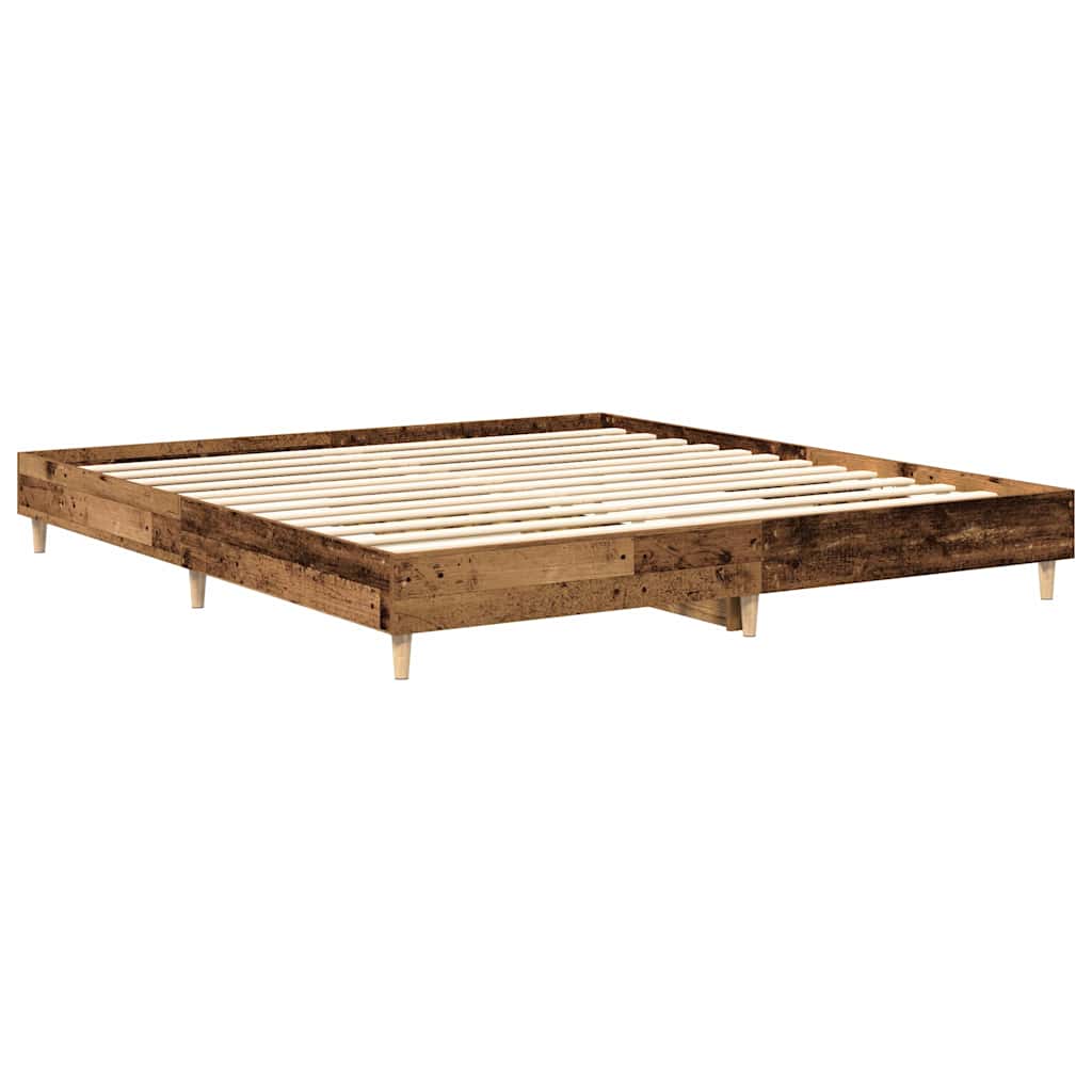 Giroletto senza Materasso Legno Antico 160x200 cm in Truciolato | homemem39