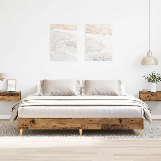 Giroletto senza Materasso Legno Antico 160x200 cm in Truciolato | homemem39