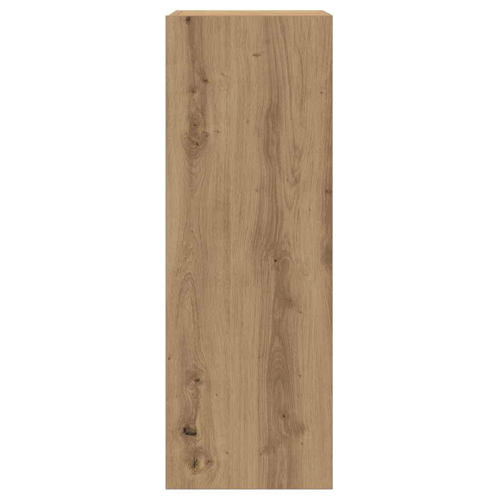 Set Mobile TV 8 pz Montato a Parete Rovere in Legno Multistrato | homemem39