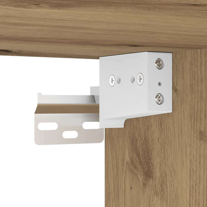 Set Mobile TV 8 pz Montato a Parete Rovere in Legno Multistrato - homemem39