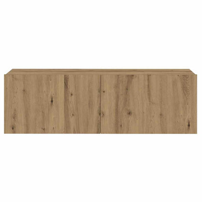 Mobili TV a Parete 3 pz Rovere Artigianale in Legno Multistrato - homemem39