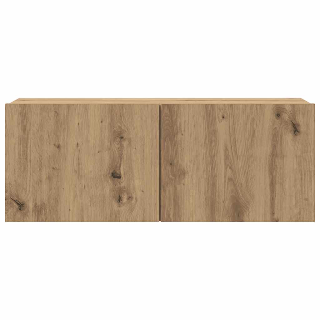 Mobili TV a Parete 6 pz Rovere Artigianale Legno Multistrato - homemem39