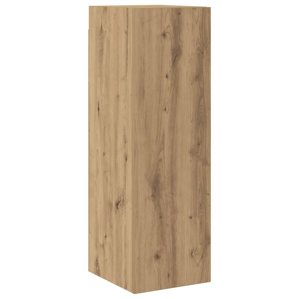 Mobili TV a Parete 6 pz Rovere Artigianale Legno Multistrato - homemem39