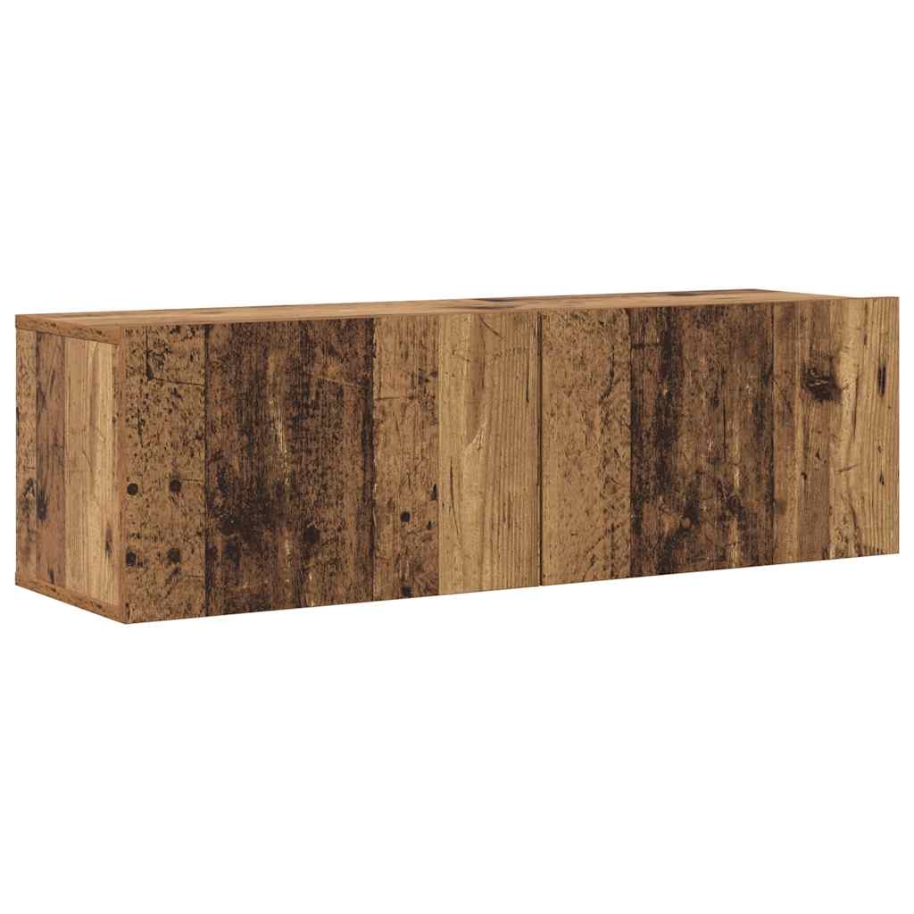 Mobili TV a Parete 6 pz Legno Vecchio Legno Multistrato - homemem39