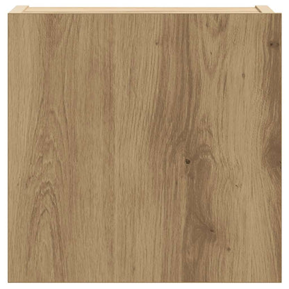Set Mobile TV 6 pz Montato a Parete Rovere in Legno Multistrato - homemem39