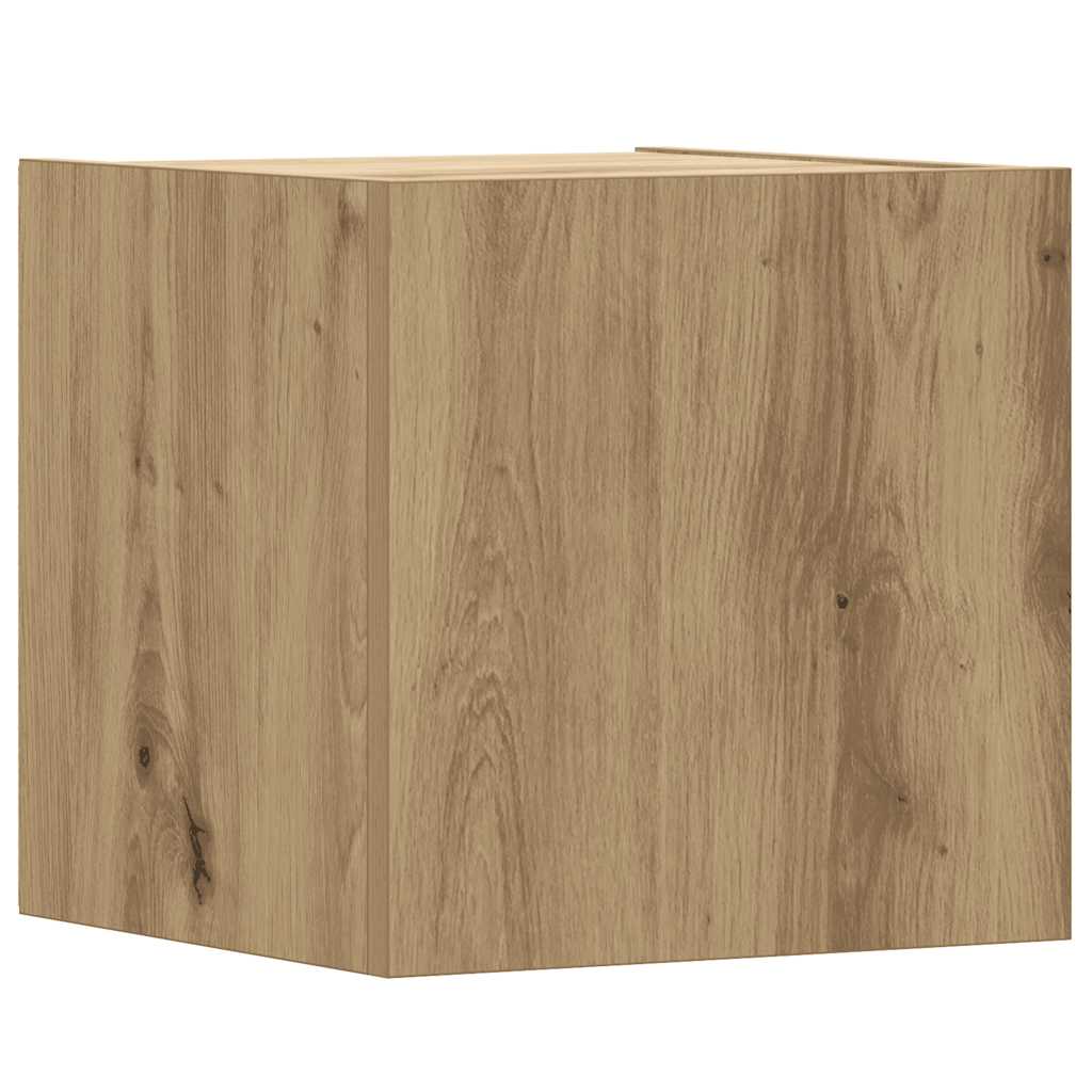 Set Mobile TV 5 pz Montato a Parete Rovere in Legno Multistrato | homemem39