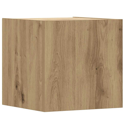 Set Mobile TV 5 pz Montato a Parete Rovere in Legno Multistrato | homemem39