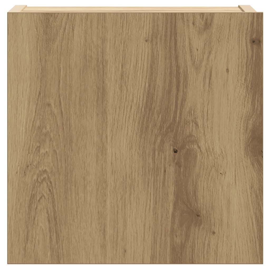 Set Mobile TV 5 pz Montato a Parete Rovere in Legno Multistrato - homemem39