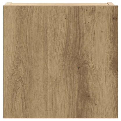 Set Mobile TV 5 pz Montato a Parete Rovere in Legno Multistrato - homemem39