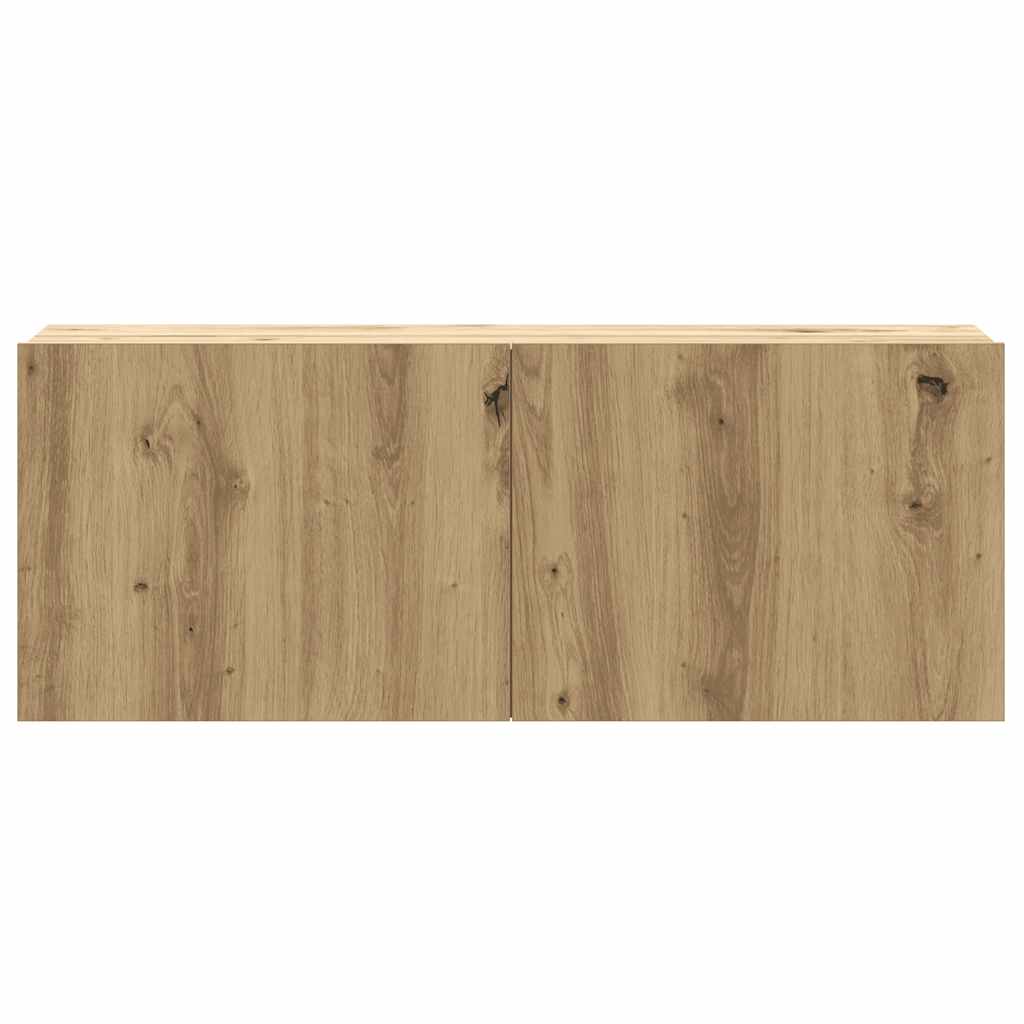 Set Mobile TV 6 pz Montato a Parete Rovere in Legno Multistrato - homemem39