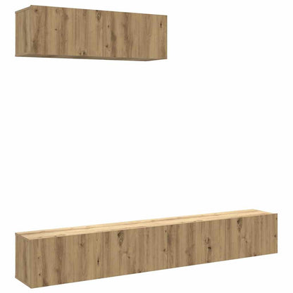 Mobili TV a Parete 3 pz Rovere 100x30x30 cm Truciolato - homemem39
