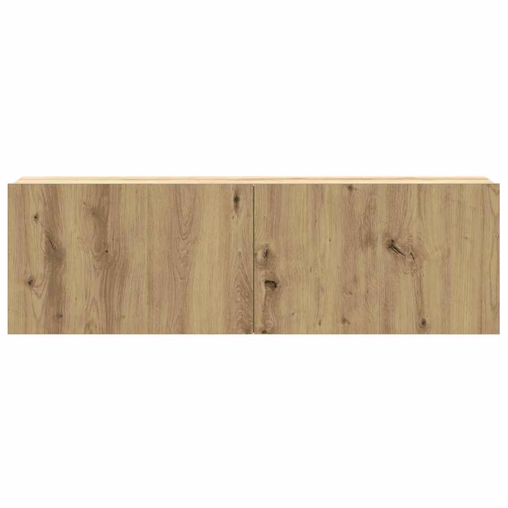 Mobili TV a Parete 3 pz Rovere 100x30x30 cm Truciolato - homemem39