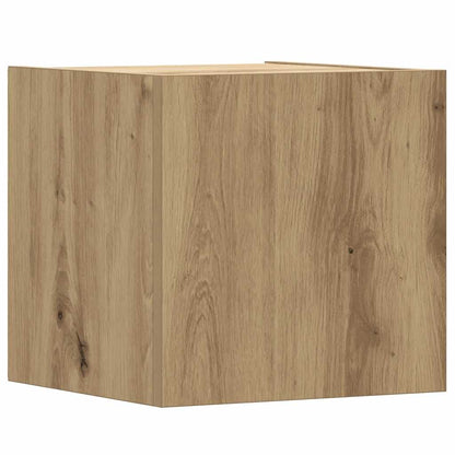 Set Mobile TV 8 pz Montato a Parete Rovere in Legno Multistrato | homemem39