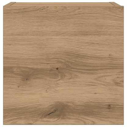 Set Mobile TV 7 pz Montato a Parete Rovere in Legno Multistrato - homemem39