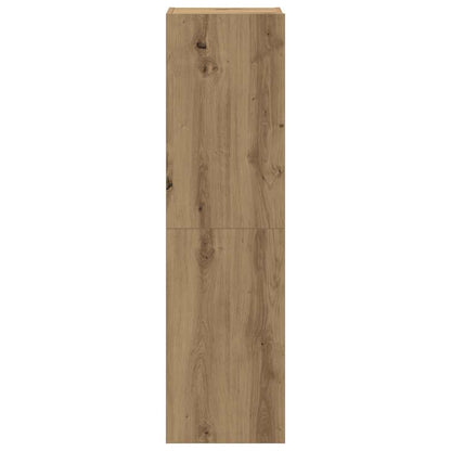 Set Mobile TV 7 pz Montato a Parete Rovere in Legno Multistrato - homemem39