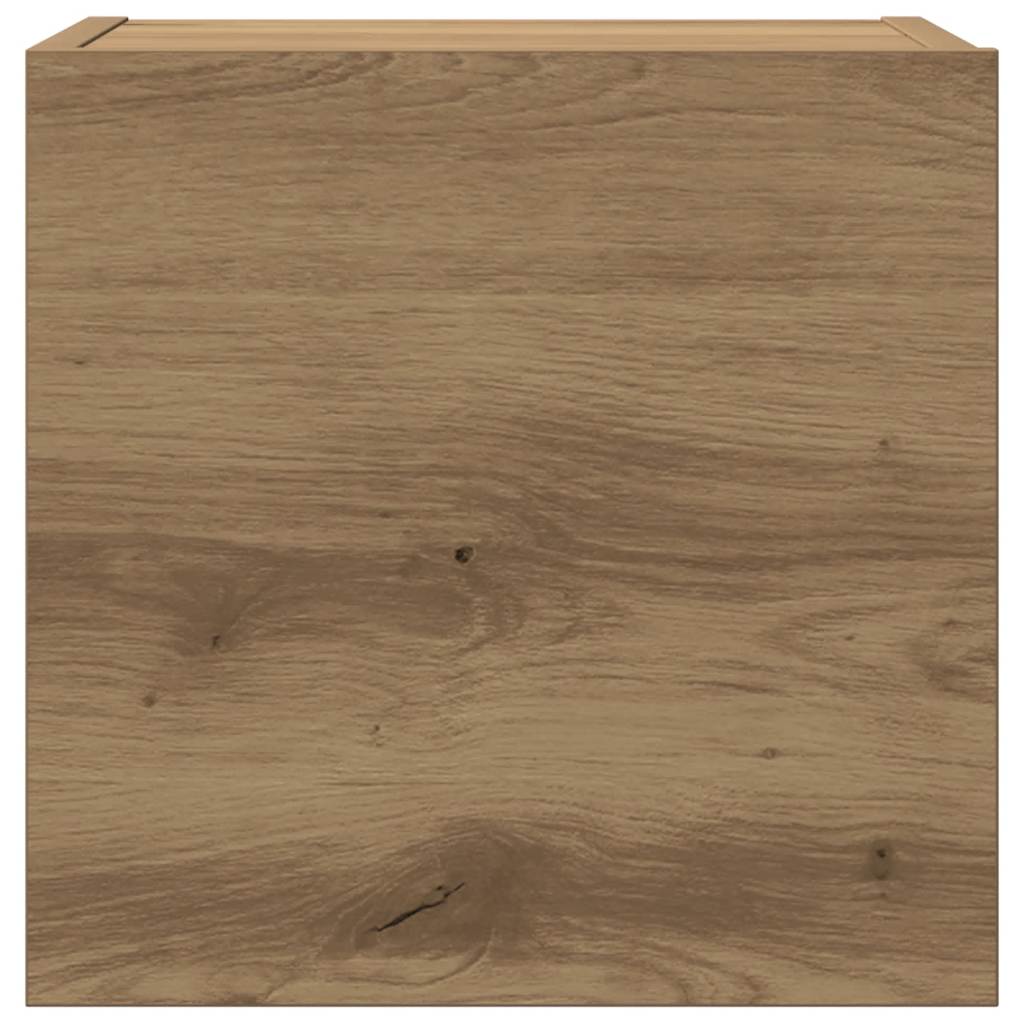 Set Mobile TV 5 pz Montato a Parete Rovere in Legno Multistrato - homemem39