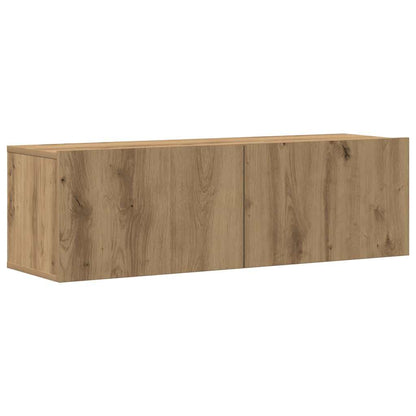 Set Mobile TV 5 pz Montato a Parete Rovere in Legno Multistrato - homemem39