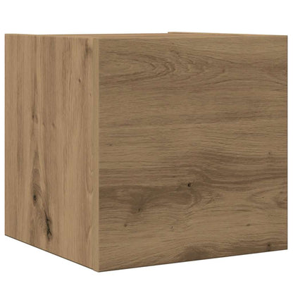 Set Mobile TV 8 pz Montato a Parete Rovere in Legno Multistrato - homemem39