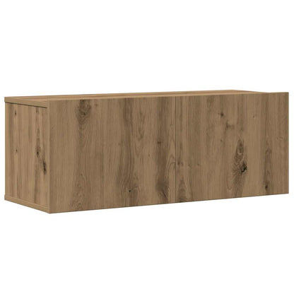 Set Mobile TV 6 pz Montato a Parete Rovere in Legno Multistrato - homemem39