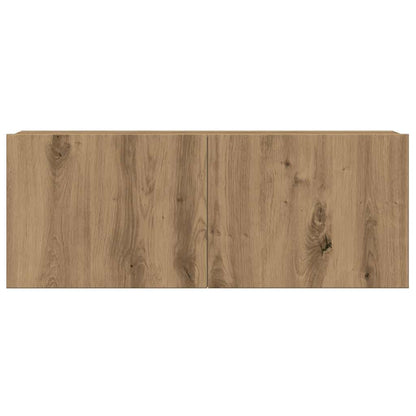 Set Mobile TV 6 pz Montato a Parete Rovere in Legno Multistrato - homemem39