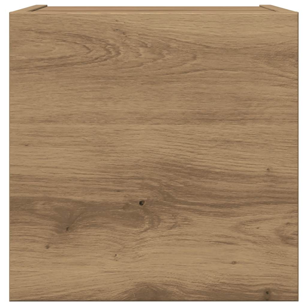 Set Mobile TV 4 pz Montato a Parete Rovere in Legno Multistrato - homemem39