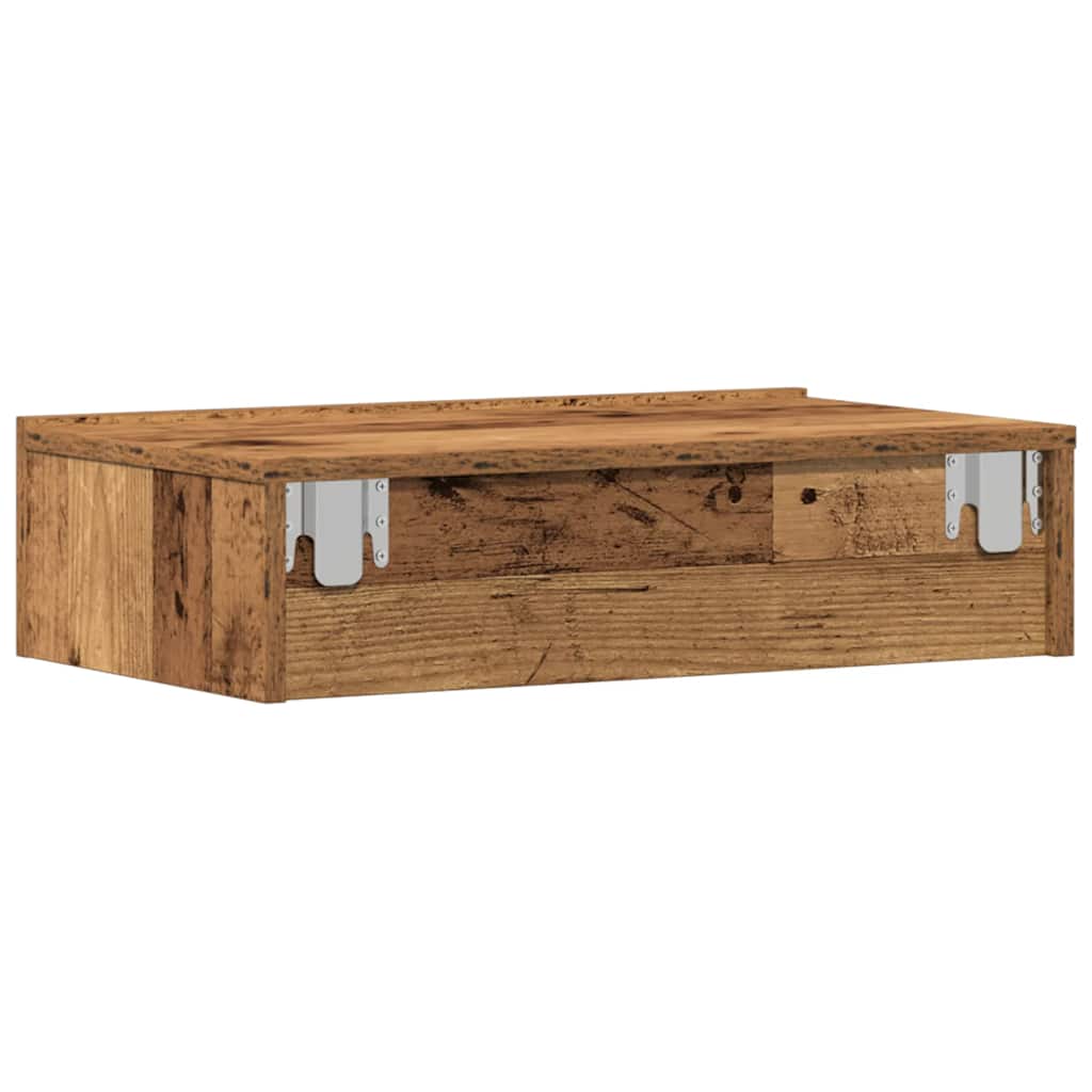 Comodino Legno Antico 60x35 cm in Legno Multistrato - homemem39
