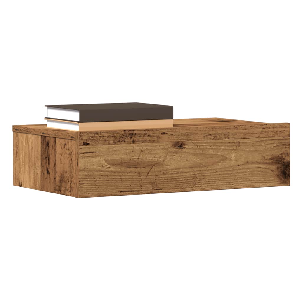 Comodino Legno Antico 60x35 cm in Legno Multistrato - homemem39
