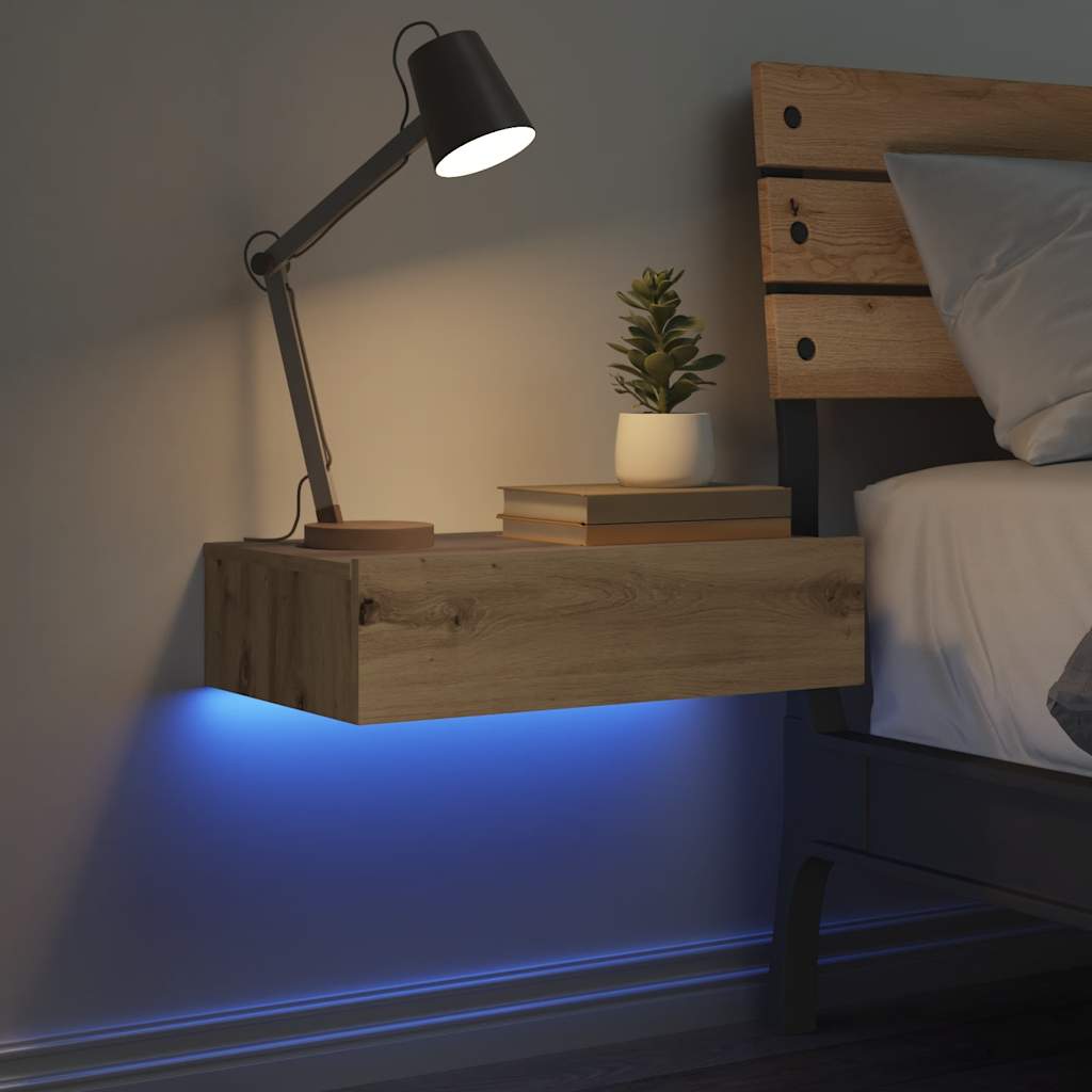 Comodino Rovere Artigianale 60x35 cm in Legno Multistrato - homemem39