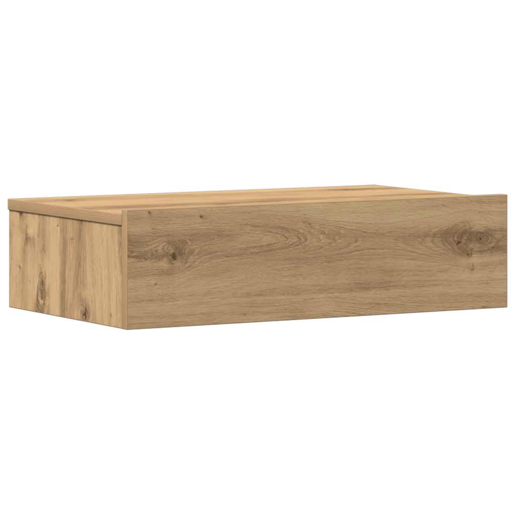 Comodino Rovere Artigianale 60x35 cm in Legno Multistrato - homemem39