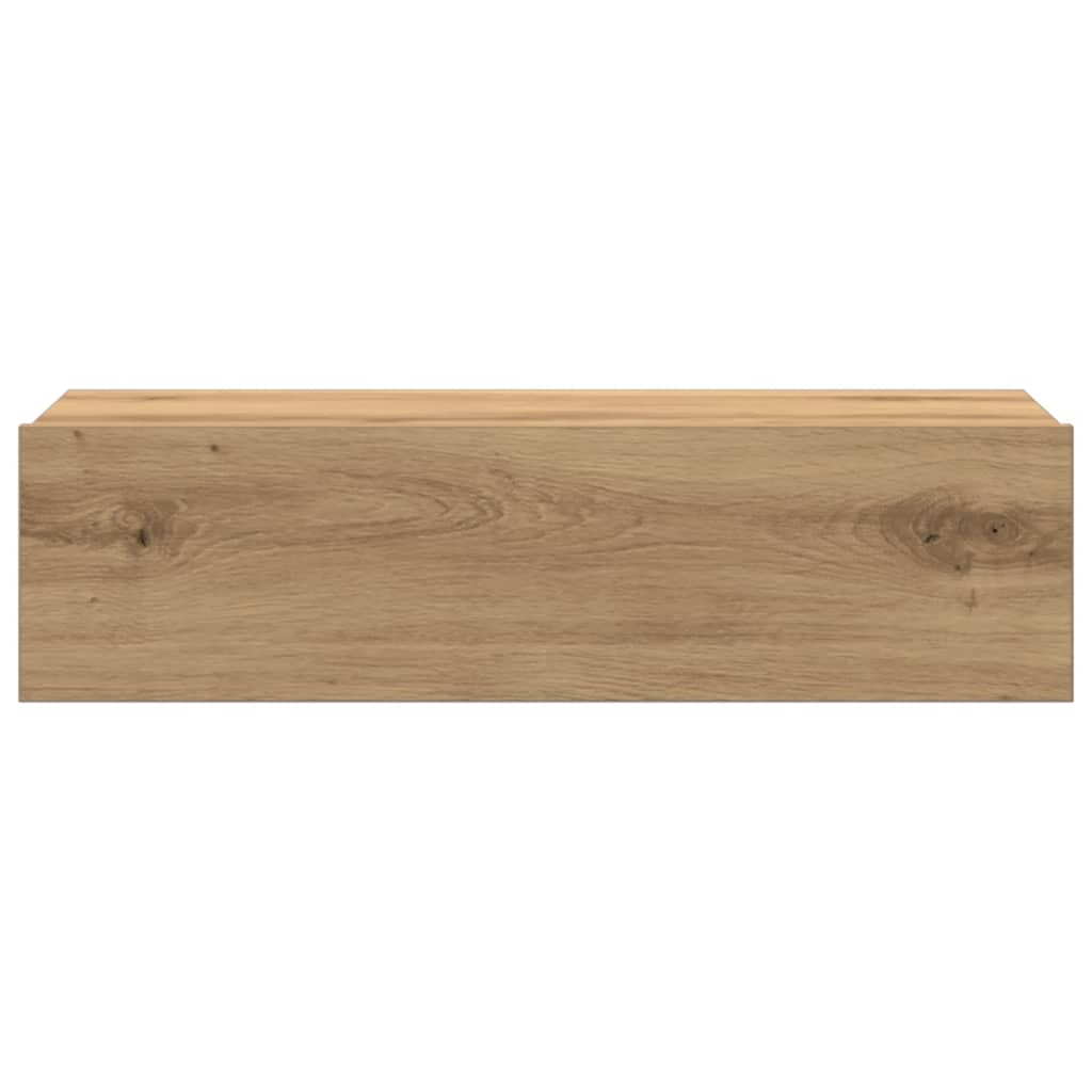Comodino Rovere Artigianale 60x35 cm in Legno Multistrato - homemem39