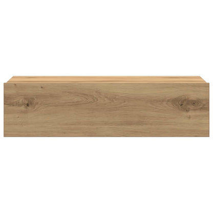Comodino Rovere Artigianale 60x35 cm in Legno Multistrato - homemem39