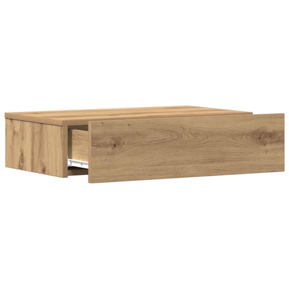 Comodino Rovere Artigianale 60x35 cm in Legno Multistrato - homemem39