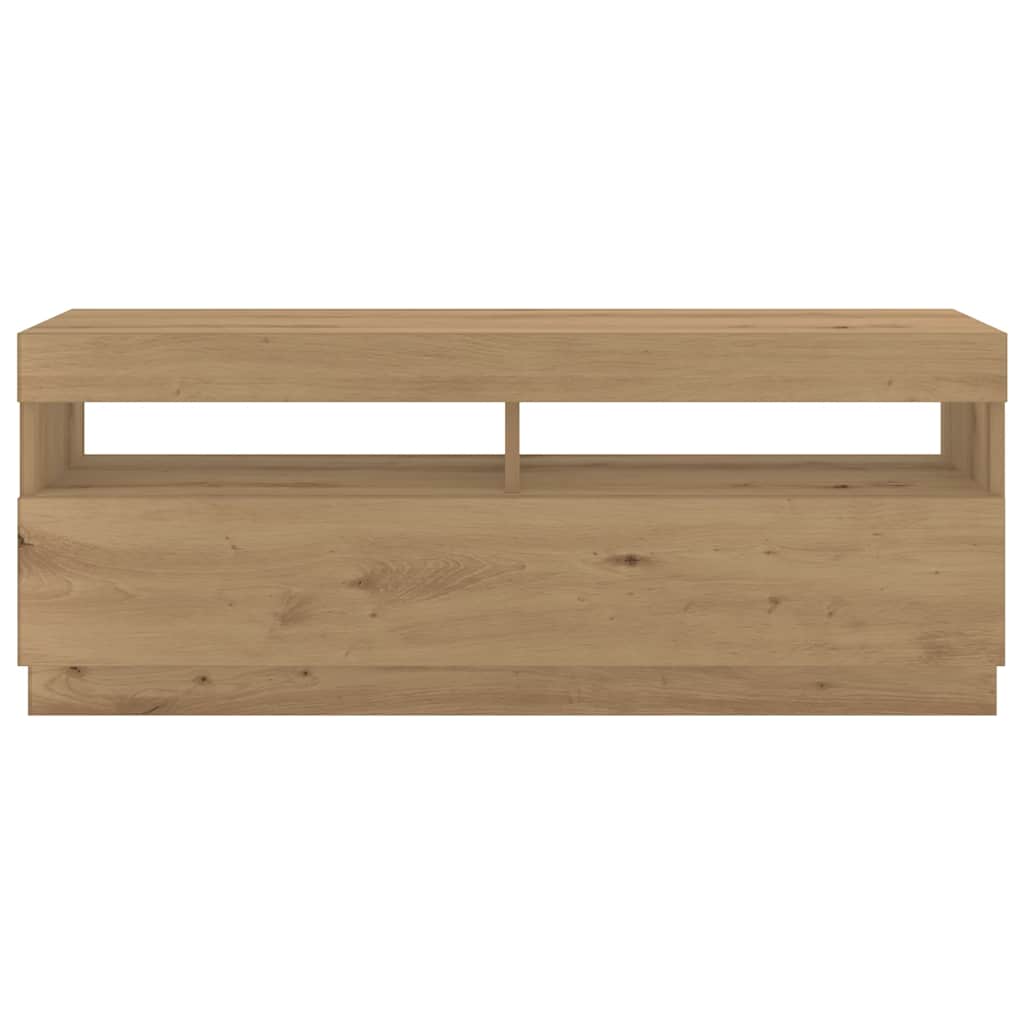 Mobile Porta TV con LED Artigianale 300x35x40 cm Multistrato - homemem39