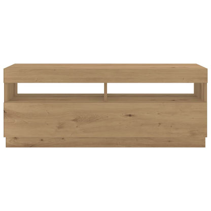 Mobile Porta TV con LED Artigianale 300x35x40 cm Multistrato - homemem39