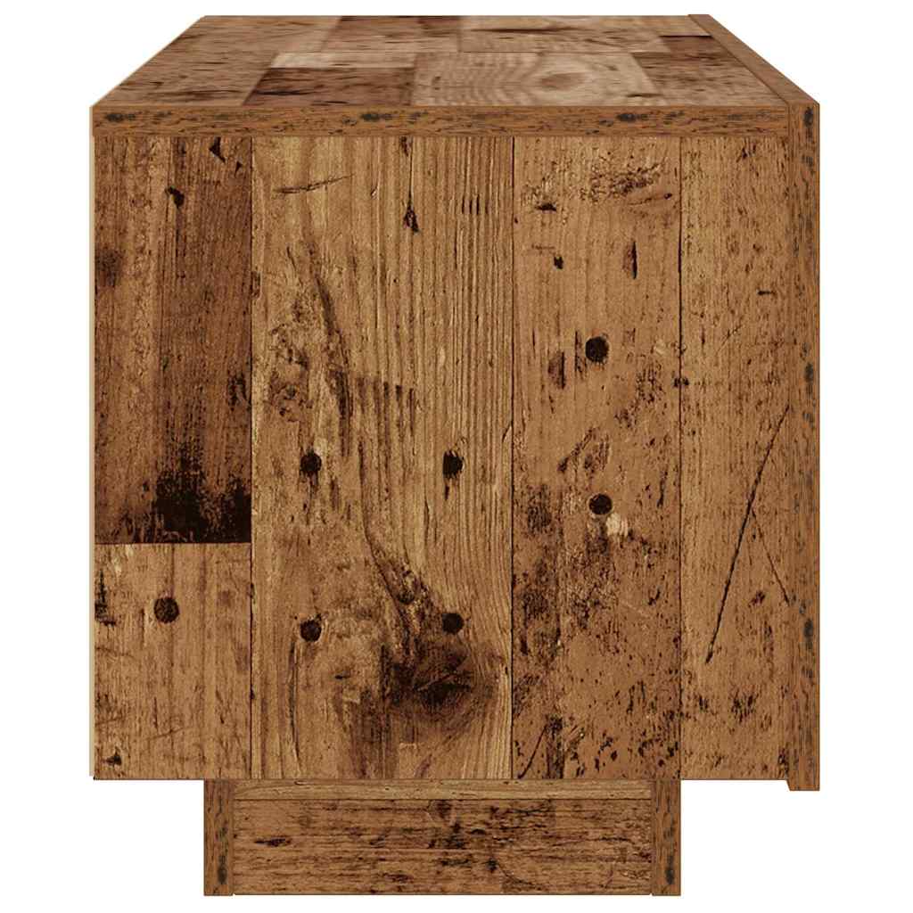 Comodino Legno Antico 100x35x40 cm in Legno Multistrato - homemem39